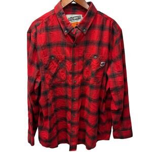 Duluth Trading 40 Grit Men’s Flannel Shirt sz XL Plaid Button Down #H581